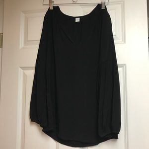 Old Navy black cotton blouse